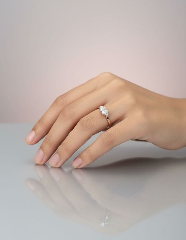 Classic Silver Solitaire Crystal Ring