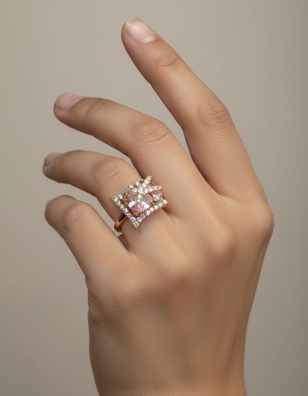 Crystal Statement Ring